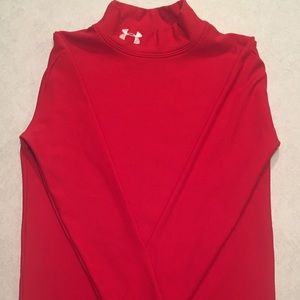 Boys Under Armour ColdGear Mock Neck Shirt